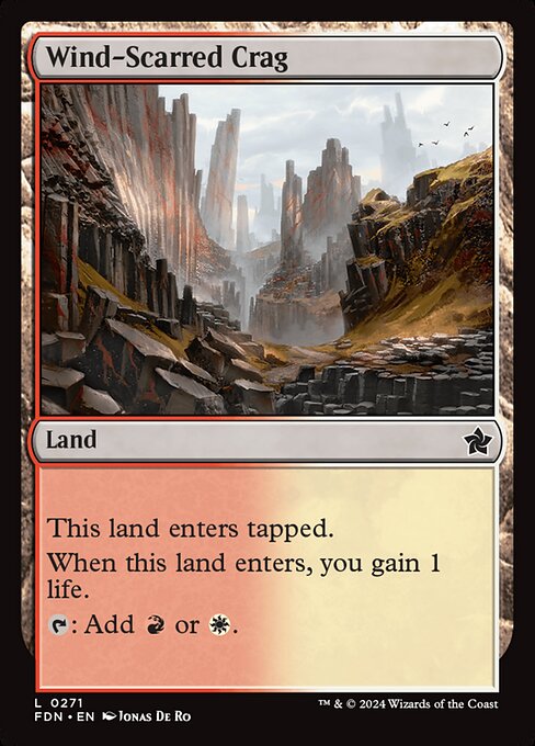 Foundations - 271 - Wind-Scarred Crag - Common - Foil