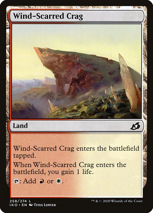 Ikoria: Lair of Behemoths - 258 - Wind-Scarred Crag - Common - Foil