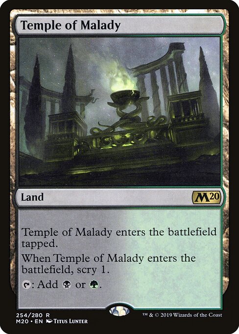 Core Set 2020 - 254 - Temple of Malady - Rare
