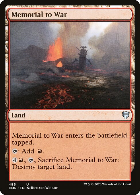 Commander Legends - 486 - Memorial to War - Uncommon
