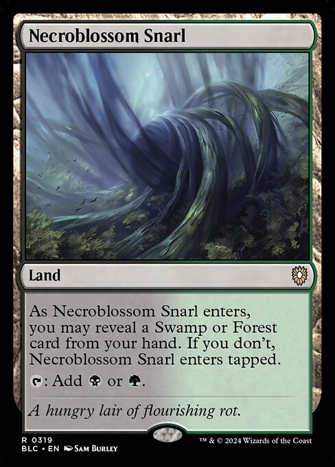 Bloomburrow Commander - 319 - Necroblossom Snarl - Rare