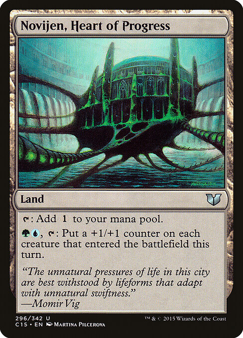 Commander 2015 - 296 - Novijen, Heart of Progress - Uncommon