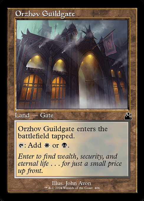 Ravnica Remastered - 406 - Orzhov Guildgate - Common