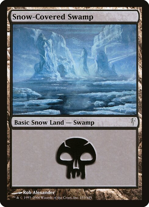 Coldsnap - 153 - Snow-Covered Swamp - Common