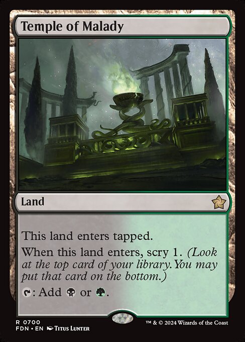 Foundations - 700 - Temple of Malady - Rare