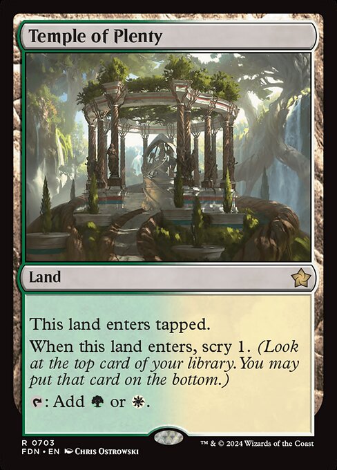 Foundations - 703 - Temple of Plenty - Rare