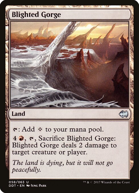 Duel Decks: Merfolk vs. Goblins - 58 - Blighted Gorge - Uncommon