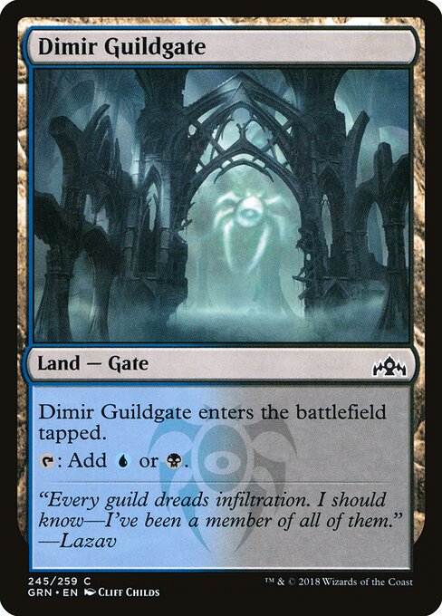Guilds of Ravnica - 245 - Dimir Guildgate - Common
