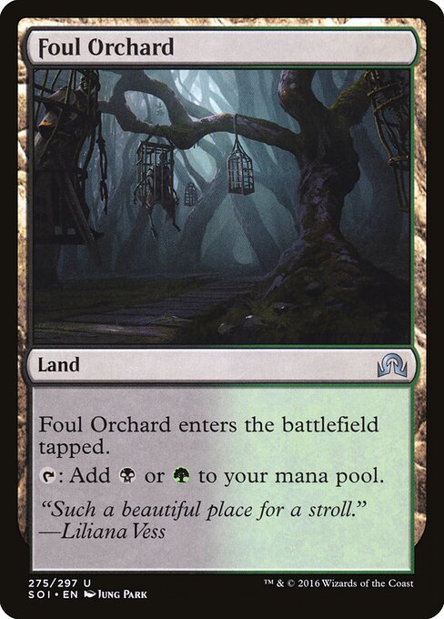 Shadows over Innistrad - 275 - Foul Orchard - Uncommon