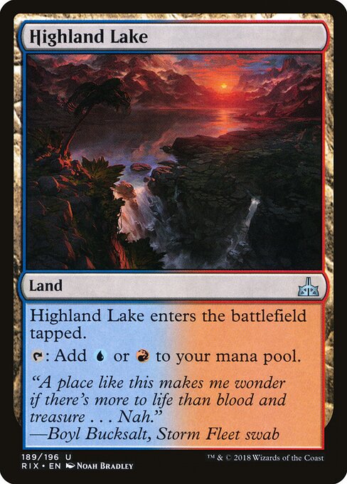 Rivals of Ixalan - 189 - Highland Lake - Uncommon