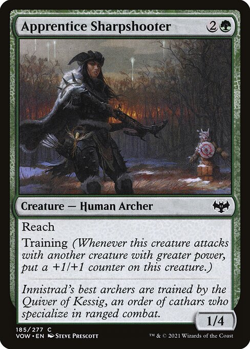 Innistrad: Crimson Vow - 185 - Apprentice Sharpshooter - Common - Foil