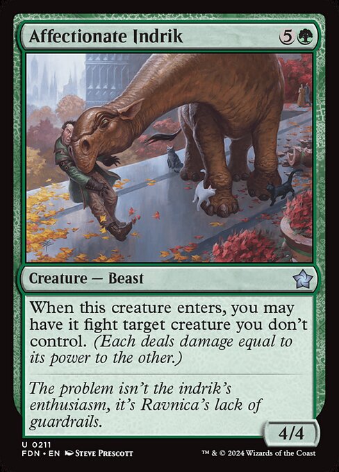 Foundations - 211 - Affectionate Indrik - Uncommon - Foil
