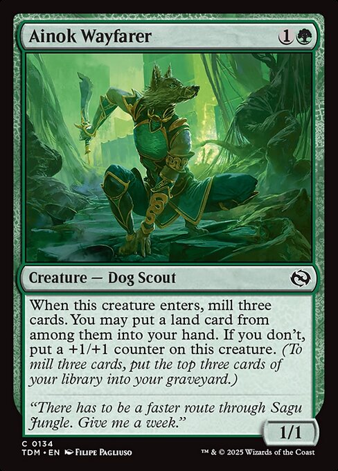 Tarkir: Dragonstorm - 134 - Ainok Wayfarer - Common - Foil