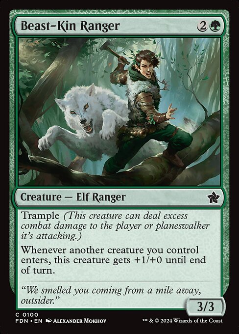 Foundations - 100 - Beast-Kin Ranger - Common - Foil