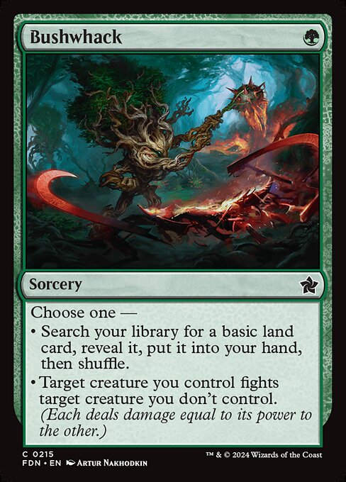 Foundations - 215 - Bushwhack - Common - Foil