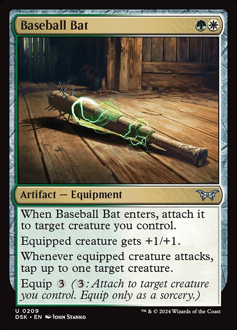 Duskmourn: House of Horror - 209 - Baseball Bat - Uncommon - Foil