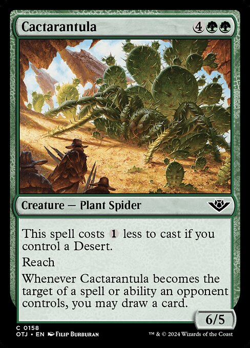 Outlaws of Thunder Junction - 158 - Cactarantula - Common - Foil