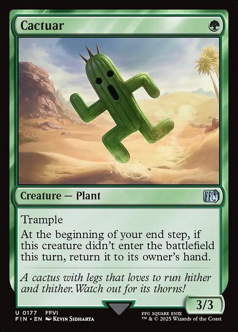Final Fantasy - 177 - Cactuar - Uncommon - Foil