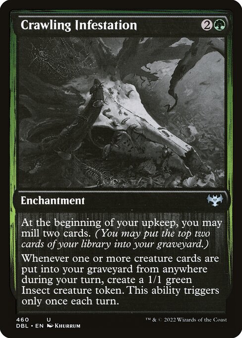 Innistrad: Double Feature - 460 - Crawling Infestation - Uncommon - Showcase Foil