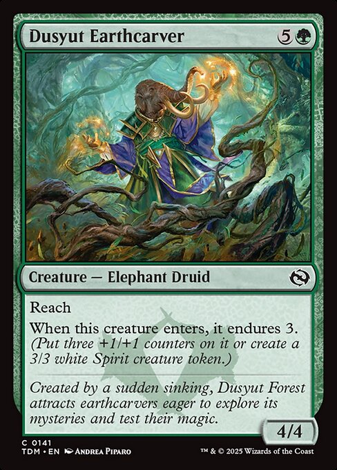 Tarkir: Dragonstorm - 141 - Dusyut Earthcarver - Common - Foil