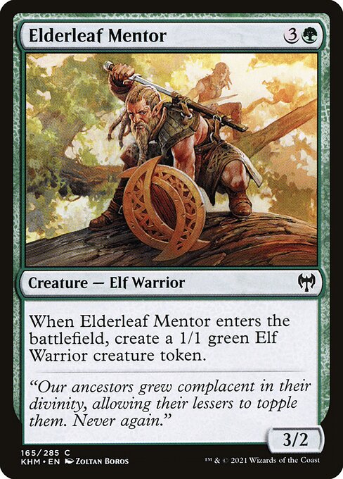 Kaldheim - 165 - Elderleaf Mentor - Common - Foil