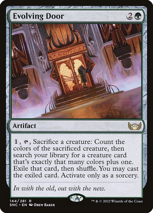 Streets of New Capenna - 144 - Evolving Door - Rare - Foil