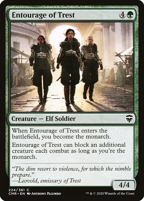 Commander Legends - 224 - Entourage of Trest - Common - Foil