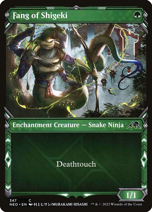 Kamigawa: Neon Dynasty - 347 - Fang of Shigeki - Common - Showcase Foil