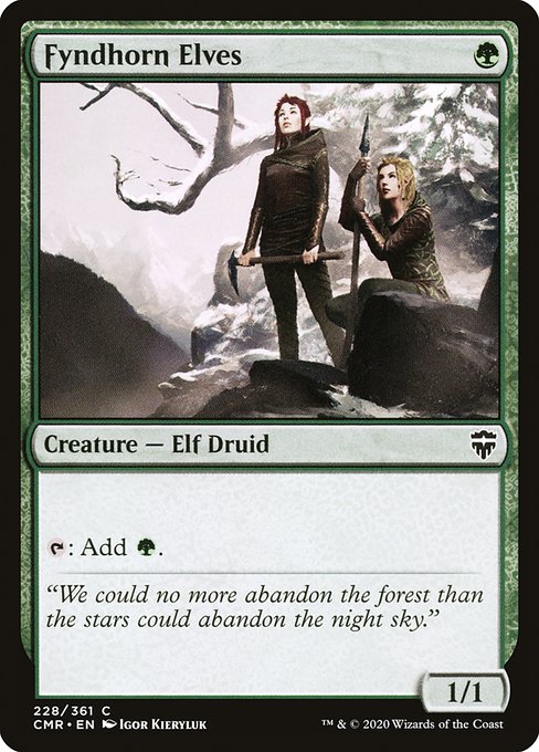 Commander Legends - 228 - Fyndhorn Elves - Common - Foil