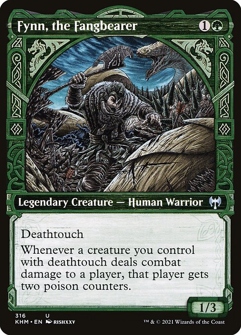 Kaldheim - 316 - Fynn, the Fangbearer - Uncommon - Showcase Foil