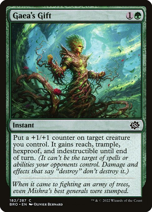 The Brothers' War - 182 - Gaea's Gift - Common - Foil