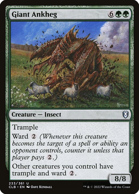 Commander Legends: Battle for Baldur's Gate - 233 - Giant Ankheg - Uncommon - Foil