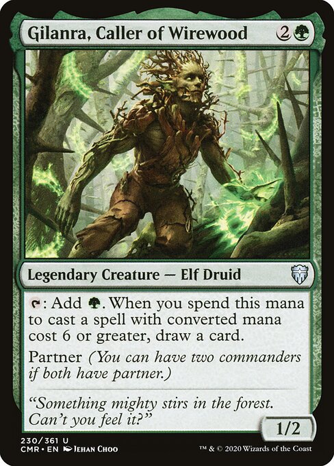 Commander Legends - 230 - Gilanra, Caller of Wirewood - Uncommon - Foil