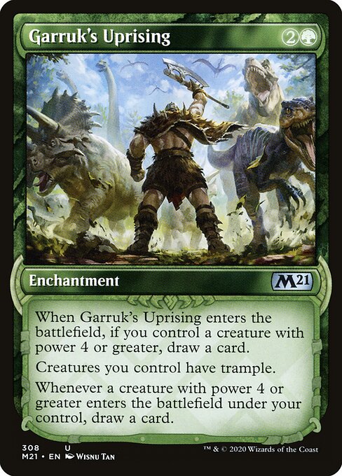 Core Set 2021 - 308 - Garruk's Uprising - Uncommon - Showcase Foil
