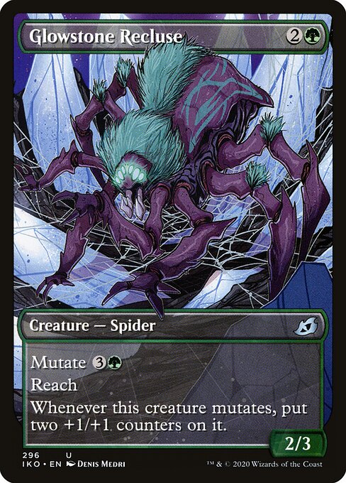 Ikoria: Lair of Behemoths - 296 - Glowstone Recluse - Uncommon - Showcase Foil