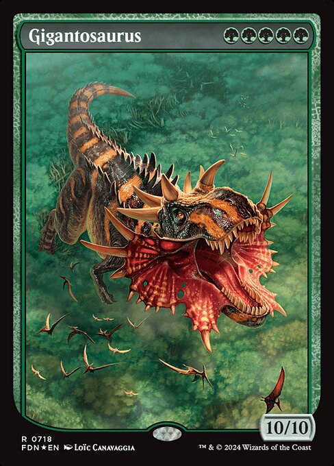 Foundations - 718 - Gigantosaurus - Rare - Foil