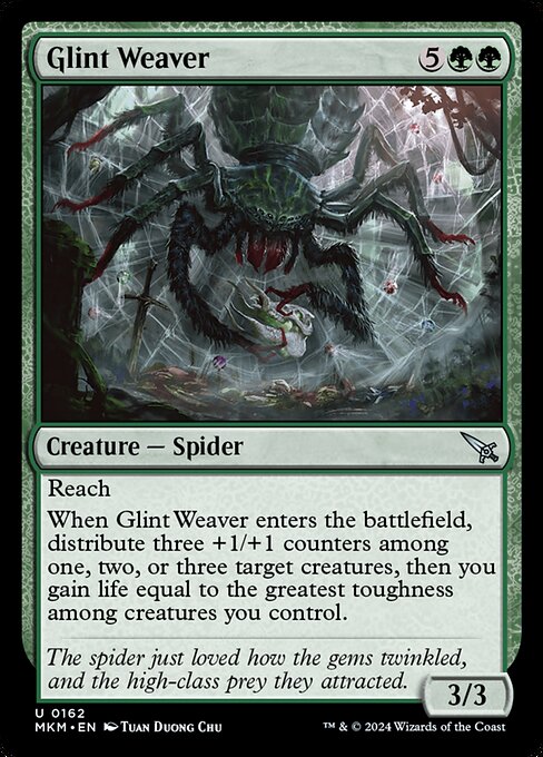 Murders at Karlov Manor - 162 - Glint Weaver - Uncommon - Foil