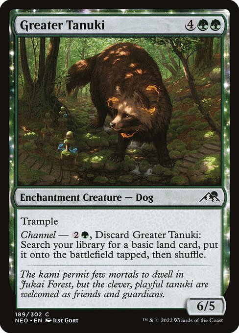 Kamigawa: Neon Dynasty - 189 - Greater Tanuki - Common - Foil