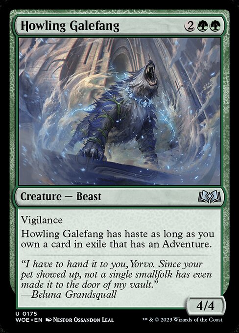 Wilds of Eldraine - 175 - Howling Galefang - Uncommon - Foil