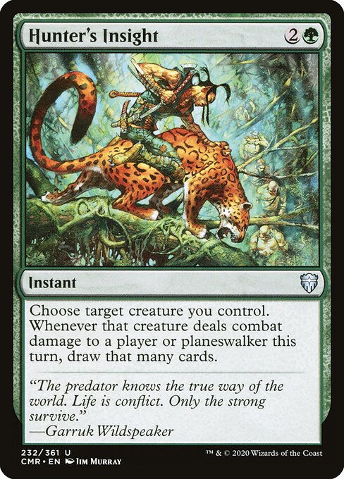 Commander Legends - 232 - Hunter's Insight - Uncommon - Foil