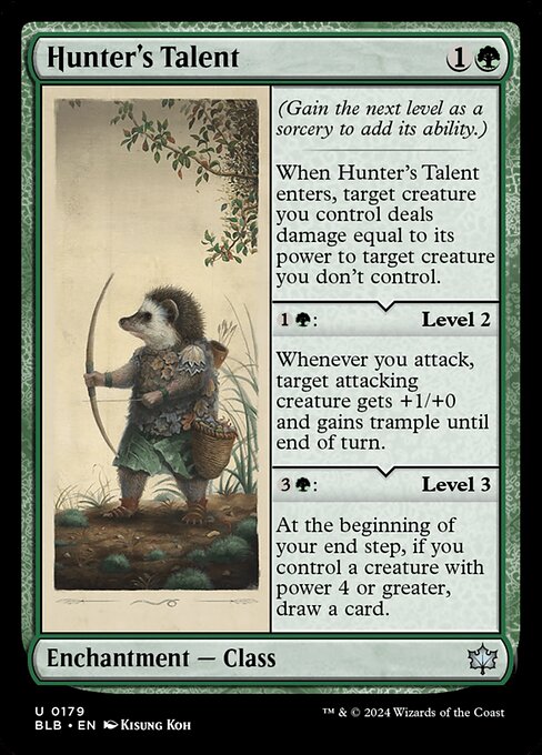 Bloomburrow - 179 - Hunter's Talent - Uncommon - Foil