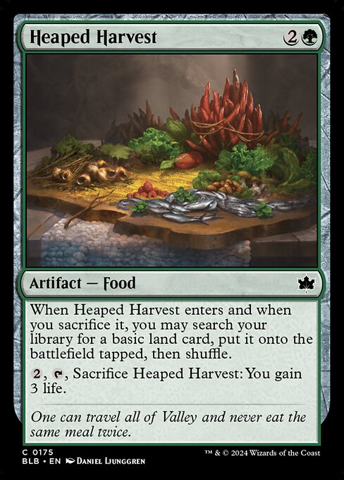 Bloomburrow - 175 - Heaped Harvest - Common - Foil