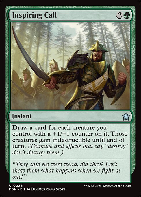 Foundations - 226 - Inspiring Call - Uncommon - Foil