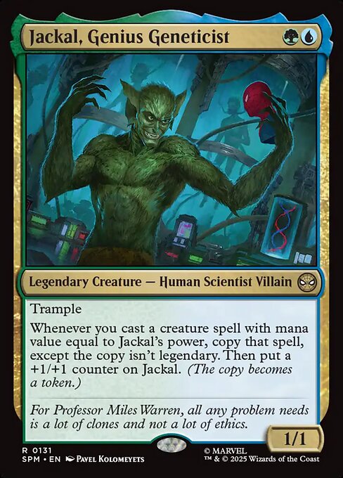 Marvel's Spider-Man - 131 - Jackal, Genius Geneticist - Rare - Foil