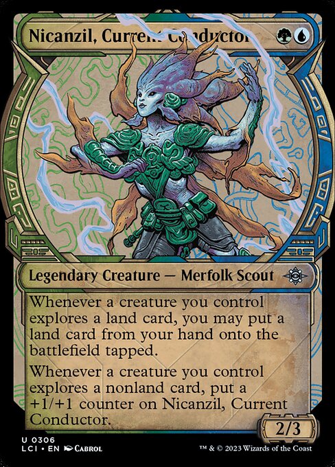 The Lost Caverns of Ixalan - 306 - Nicanzil, Current Conductor - Uncommon - Showcase Foil