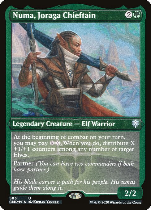 Commander Legends - 583 - Numa, Joraga Chieftain - Uncommon - Etched Foil