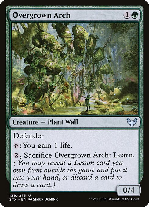 Strixhaven: School of Mages - 139 - Overgrown Arch - Uncommon - Foil