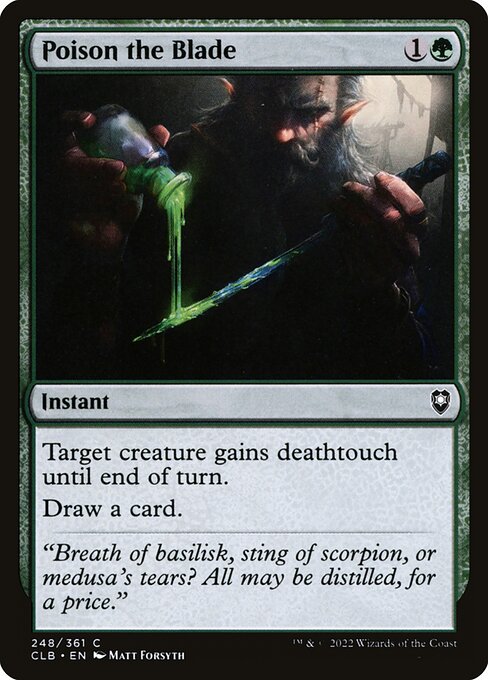 Commander Legends: Battle for Baldur's Gate - 248 - Poison the Blade - Common - Foil
