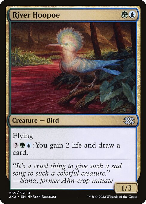 Double Masters 2022 - 269 - River Hoopoe - Uncommon - Foil