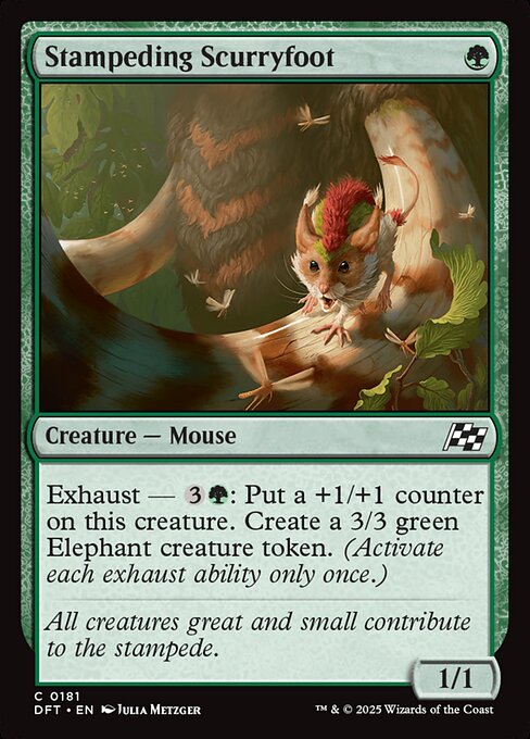 Aetherdrift - 181 - Stampeding Scurryfoot - Common - Foil